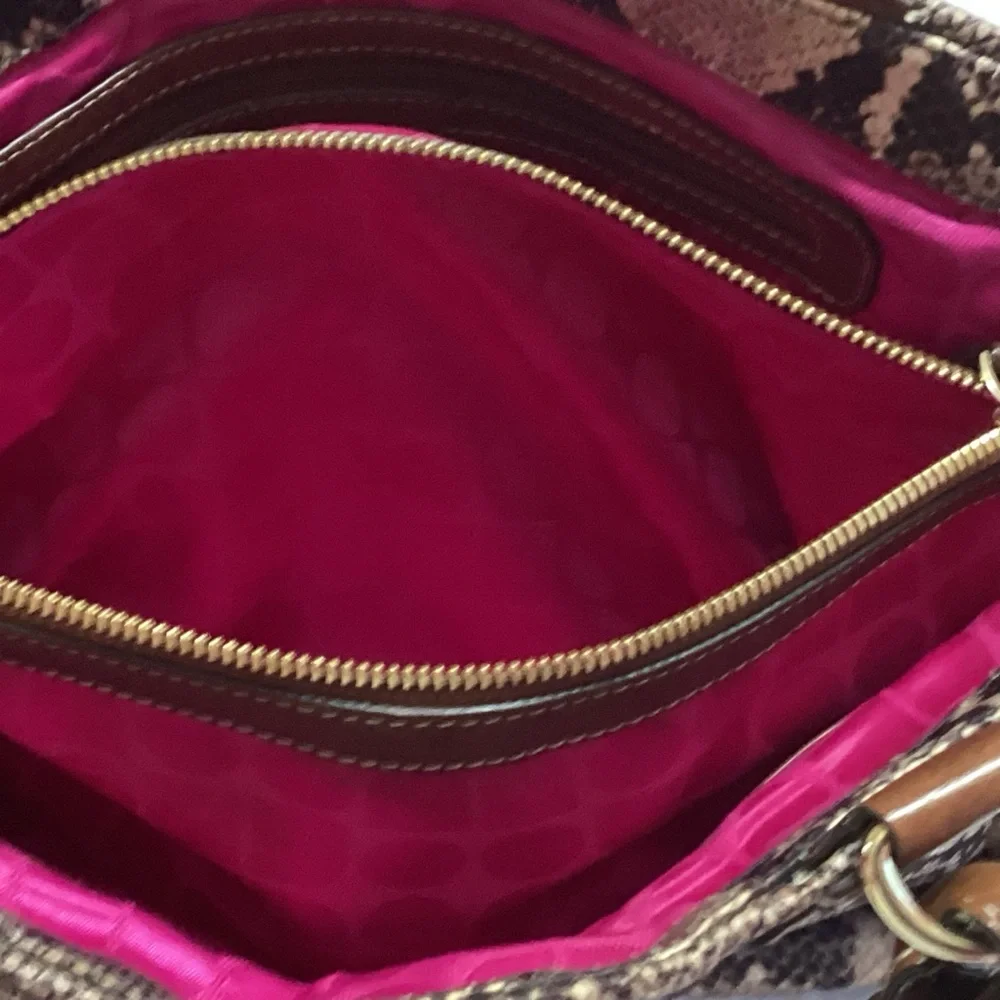 Kate Spade New York Snakeskin/Python Print Tote Bag - PXRU0584 Tan/Brown - Picture 6 of 16